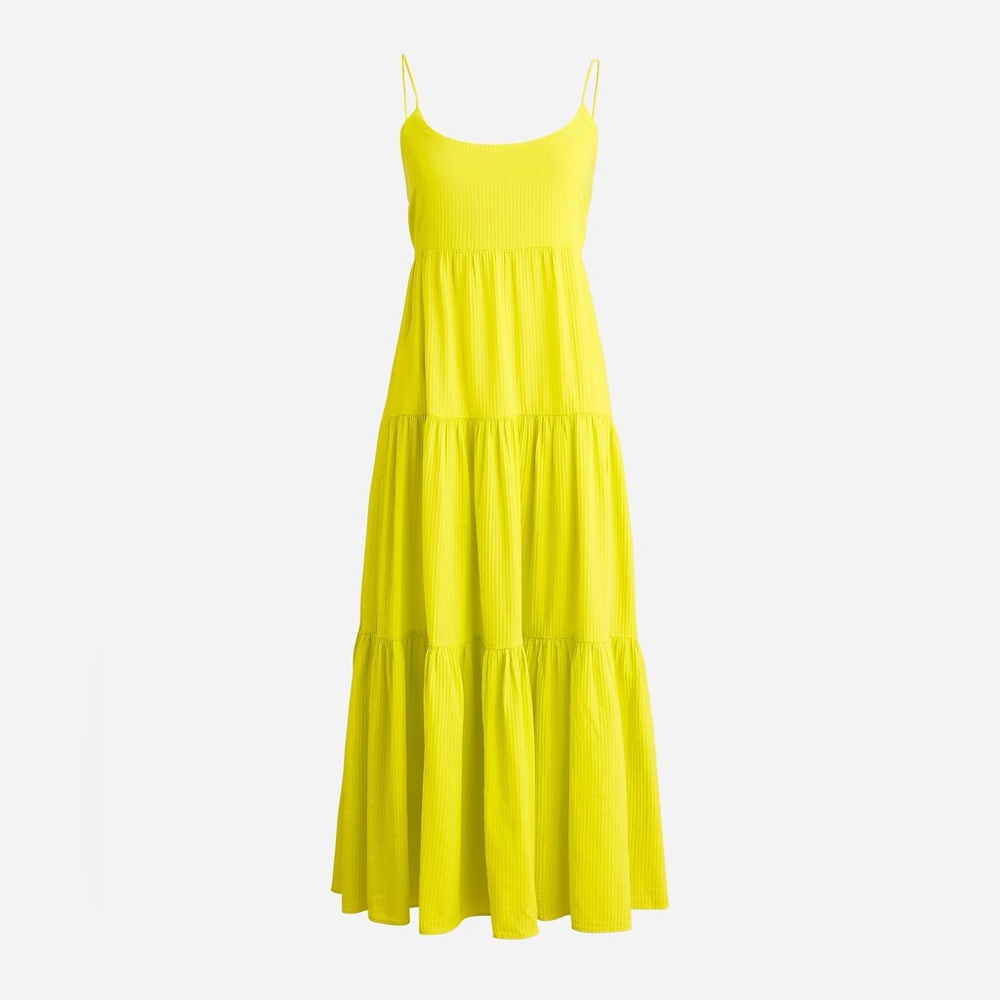 J.Crew Bow-back tiered maxi dress in soft gauze